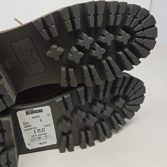 Marc Fisher Women Sz 6M Iizzie Hiking Outdoor Winter Boots Tan Suede ***READ** - Picture 7 of 12